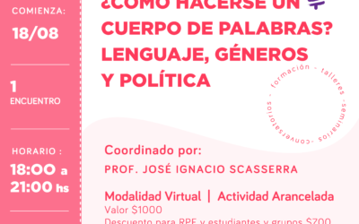 ¿Cómo hacerse un cuerpo de palabras? Lenguaje, géneros y política