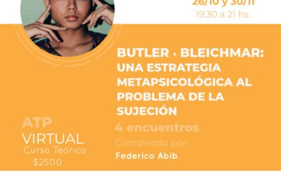 Butler/Bleichmar: una estrategia metapsicologica al problema de la sujeción
