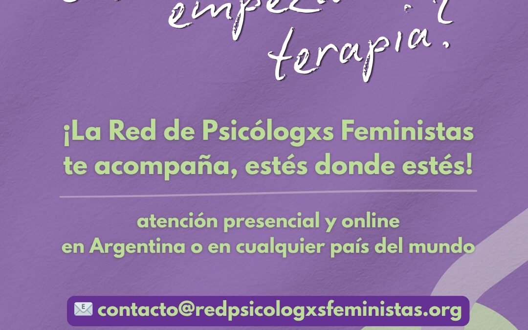 ¿Buscás terapeuta con perspectiva de Género?